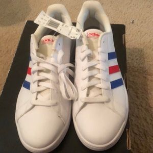 Red white blue Adidas Stan Smith